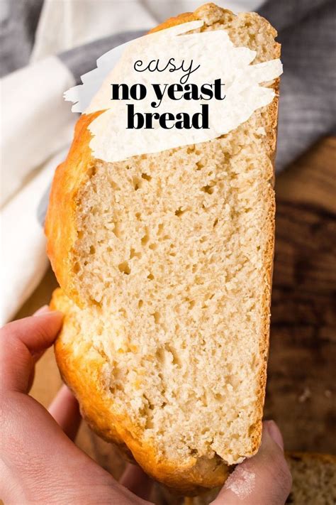 4-Ingredient No Yeast Bread! So easy! | Recipe | Easiest bread recipe no yeast, Bread maker ...