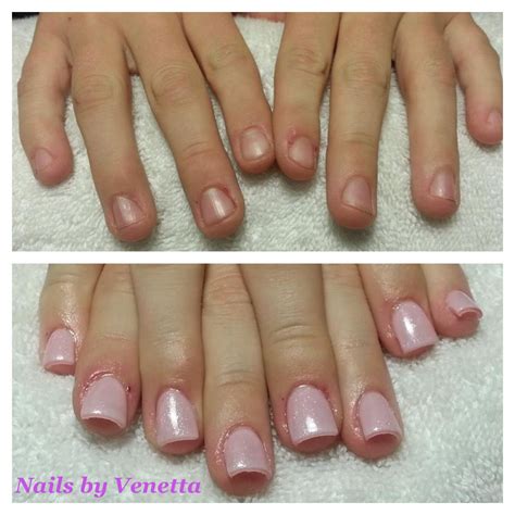 (Before & After) Pink Gel Polish on Acrylic Nails | Dar en el clavo ...