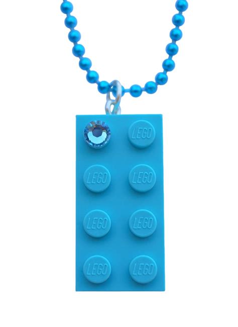 Turquoise Blue LEGO® Brick 2x4 With a Blue SWAROVSKI® Crystal - Etsy