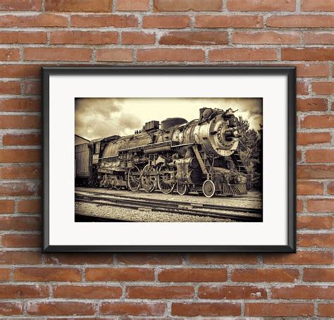 Train Railroad Art Train Art Train Decor Railroad Decor - Etsy