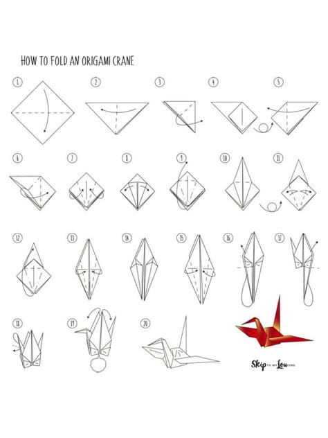How to Make an Origami Crane | Skip To My Lou