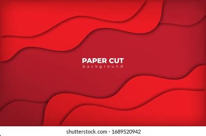 Cut Out Paper Design Style Red Stock Vector (Royalty Free) 2063369501 ...