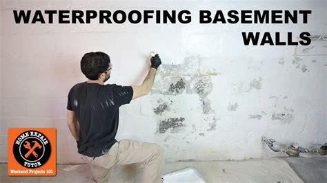 Waterproofing Basement Walls with DRYLOK® Paint -- by Home Repair Tutor - YouTube