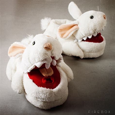 Monty Python Killer Bunny Slippers with Pointy Teeth