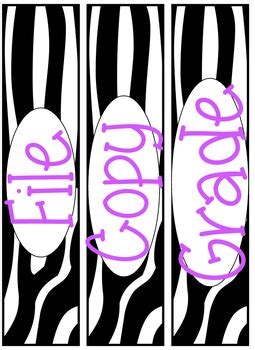 Animal Print Sterilite Labels by cbh02b | Teachers Pay Teachers