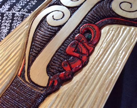 Maori Art Patu Carving Pyrography Contemporary Maori Art - Etsy