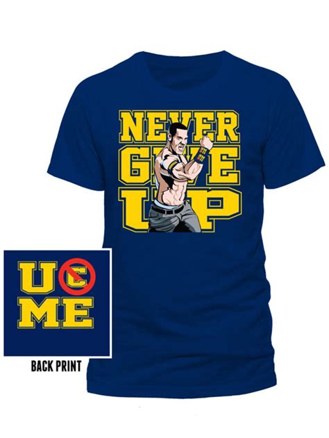 /WWE (John Cena Never Give Up) T-shirt Pre-order Released W/C 2nd Nov ...