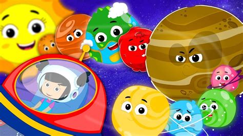 The Planets Song | Solar System Song | Zebra Nursery Rhymes For ...