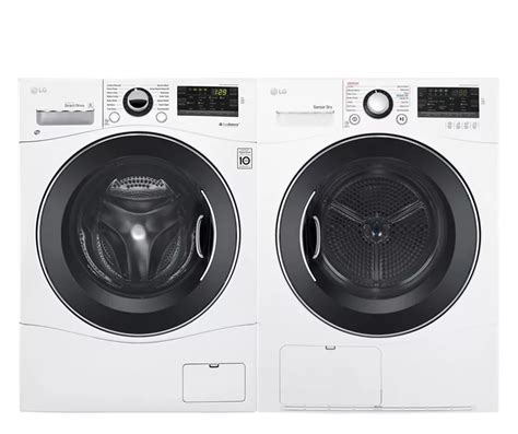 LG Electronics Stackable Washer and Electric Dryer Set in White | The Home Depot Canada