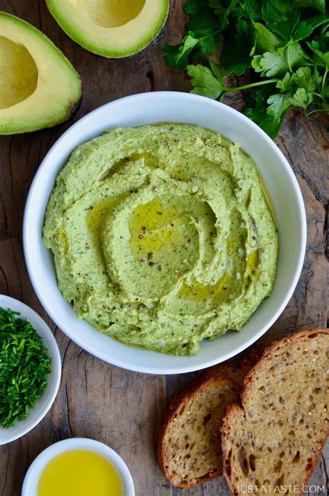 Green Goddess Avocado Hummus - Just a Taste