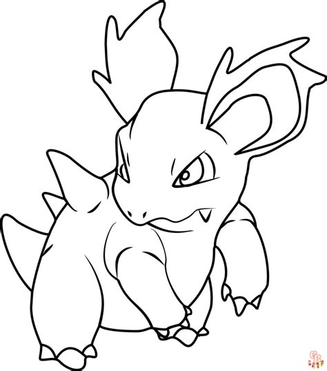 Nidorina Pokemon Coloring Page | The Best Porn Website