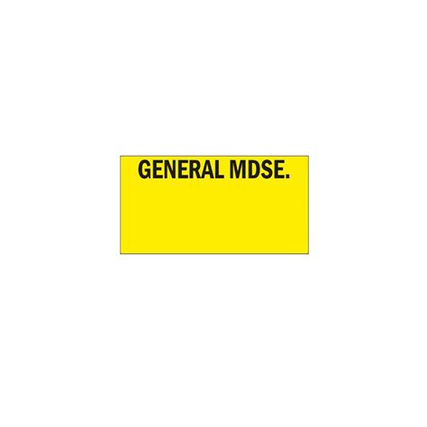 Monarch 1110 series General Mdse Label