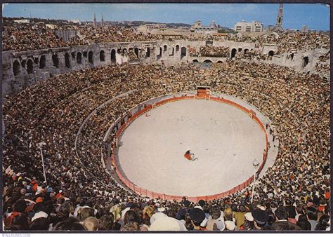 Nimes - Arena. Bull fighting (1973), Nîmes - France - Postcard - 1252