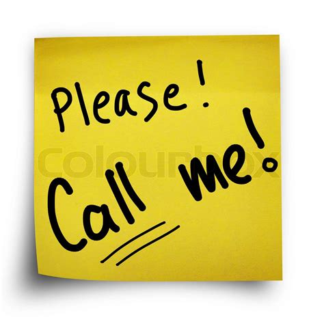 Please call me! | Stock image | Colourbox