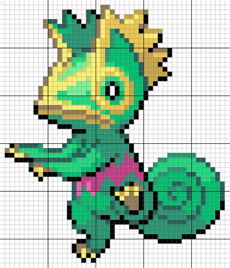 Kecleon Pixel Art Pattern | Pixel art pokemon, Pixel art pattern ...