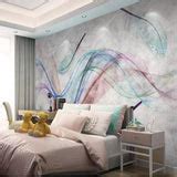 Custom Wallpaper Mural Feather Abstract Modern Wallcovering | BVM Home