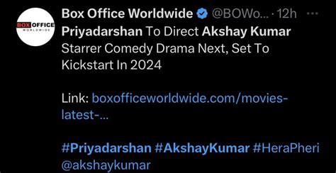 Priyadarshan is making 2 comedy films, 1 is with Akki & the other is a ...