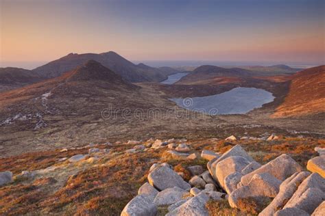 Mourne Mountains Sunrise stock photo. Image of armagh - 2476044