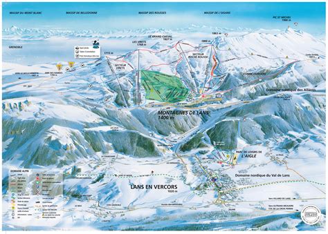 Lans En Vercors Trail map - Freeride