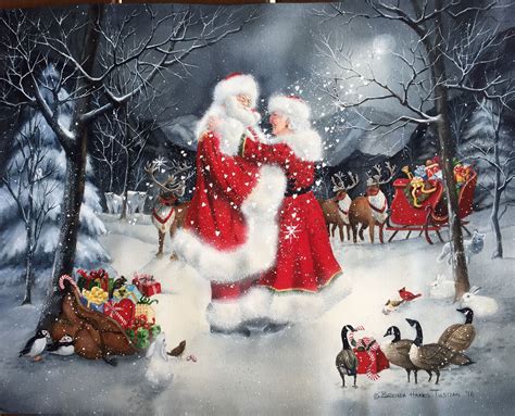 Pin by Dianne Lederman on I Love Santa Claus in 2023 | Christmas scenes, Christmas paintings ...