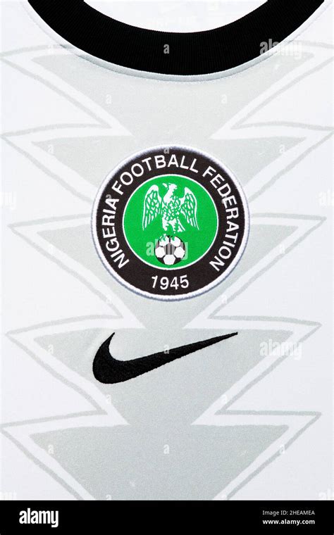 Close up of Nigeria national team, Nike football kit. AFCON 2022 Stock ...