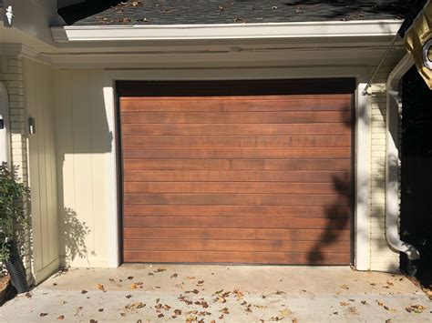 Modern Real Wood Plank Garage Door Atlanta GA | Western Red Cedar Garage Door From Ranch House Doors