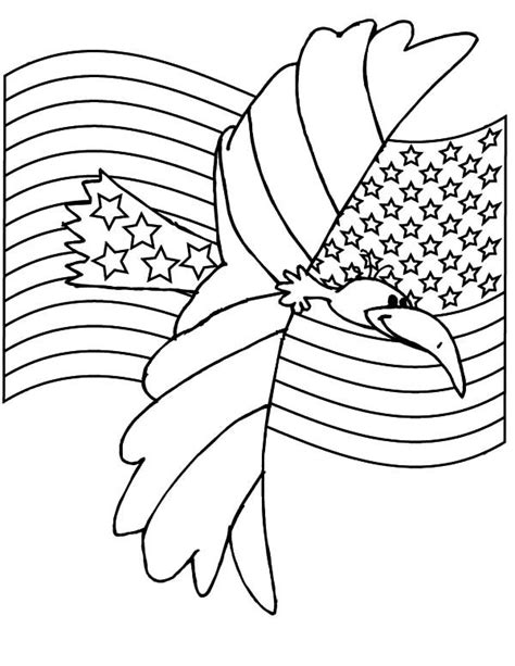 American Eagle Flag Day Coloring Pages - Download & Print Online Coloring Pages for Free… | Flag ...