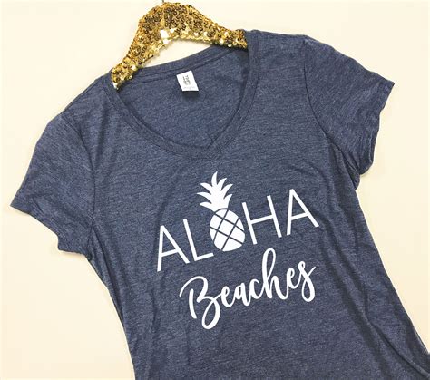 Aloha Beaches Shirt Aloha Beaches Pineapple Shirt Beach | Etsy