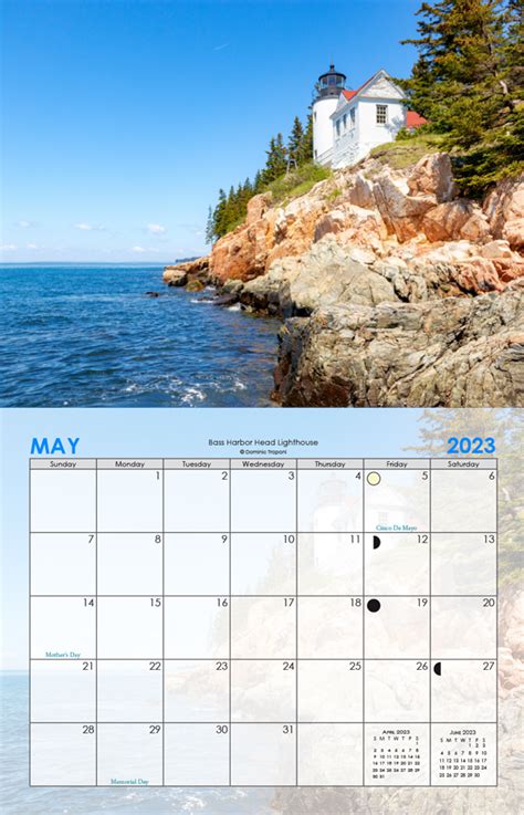 2023 Maine Lighthouse Calendar | Moments in Maine