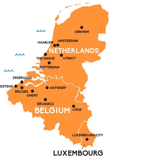 Map of Benelux | RailPass.com