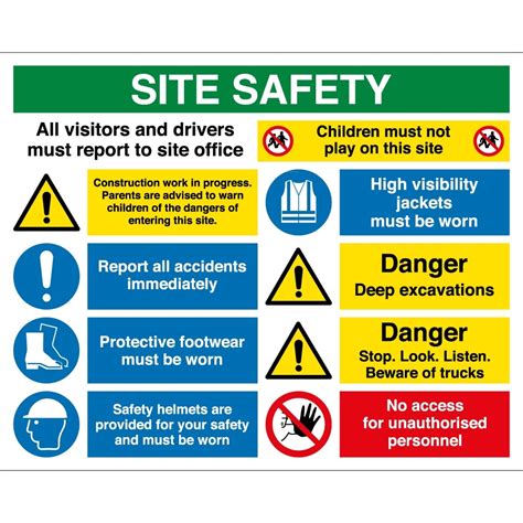 Site Safety Signs - from Key Signs UK