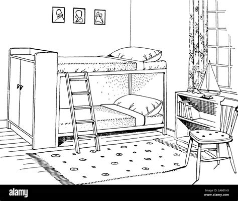 Bedroom bunk beds Cut Out Stock Images & Pictures - Alamy