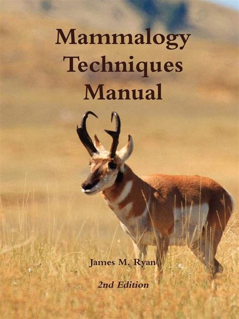 Mammalogy Techniques Manual | NHBS Academic & Professional Books