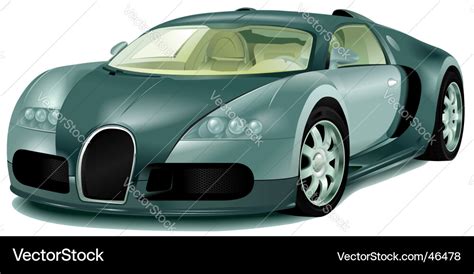 Bugatti veyron Royalty Free Vector Image - VectorStock