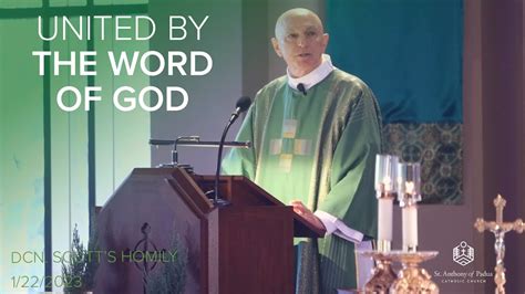 "United by the Word of God" - Sunday Homily at St. Anthony - YouTube