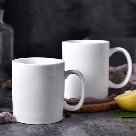 Wholesale Sublimation White Mugs 11oz Blank Ceramic Travel Coffee Cups - China Ceramic Mug and ...
