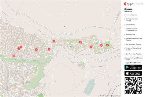 Ragusa Printable Tourist Map | Sygic Travel