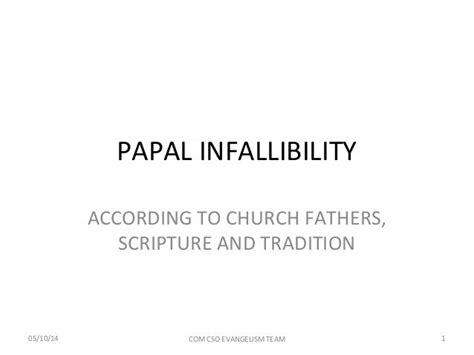 Papal infallibility