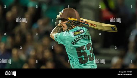 London, UK. 15 August, 2018. Nic Maddinson batting for Surrey against ...