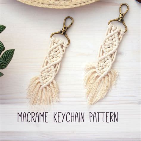 Macrame Keychain Pattern, Key Chain Pattern, Macrame PDF - Inspire Uplift