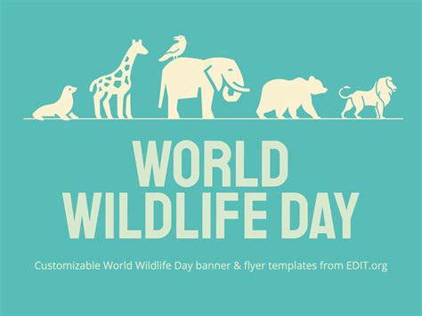 Free World Wildlife Day Poster Templates