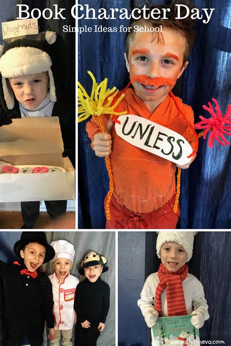 Book Character Day: Simple Costumes for School - Shann Eva's Blog