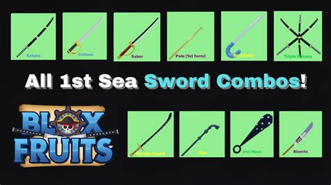 Best Combo With All Swords From First Sea | Blox Fruits - YouTube