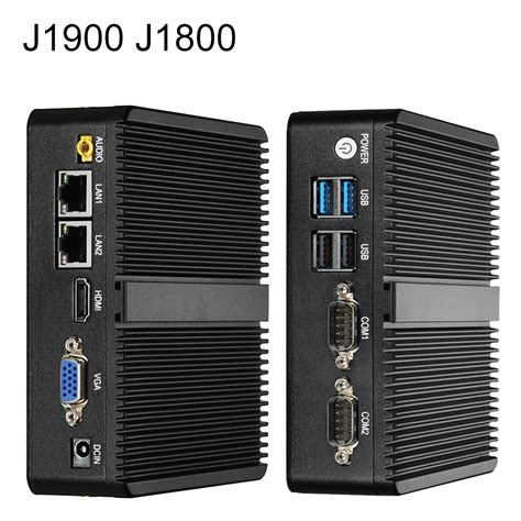 XCY Mini PC Intel Celeron J1900 J1800 Dual Gigabit Ethernet Fanless ...