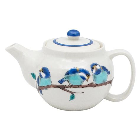 SEIKOU Kutani Porcelain Kyusu Teapot Yamagara 16.6cm - Globalkitchen Japan