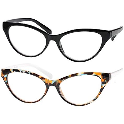 SOOLALA Modern Cat Eye Clear Lens Eye Glasses Frame Reading Glasses for Ladies | Eye glasses ...