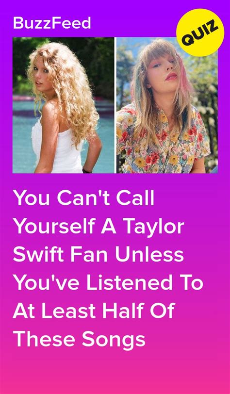 Taylor Swift Quiz 2021 We Know Your Age Based On Your Opinions