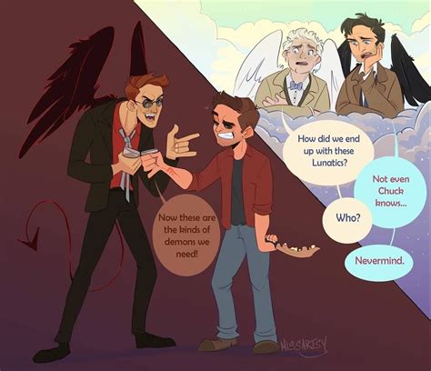 Supernatural/Good Omens. | Supernatural comic, Supernatural funny ...