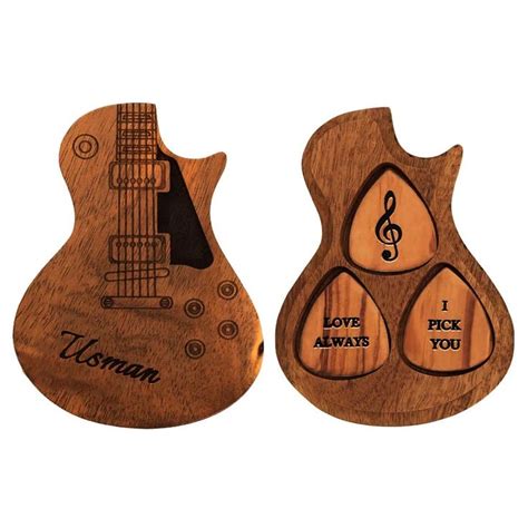 Engraved Wood Guitar