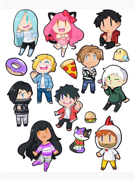 "funny aphmau with her team " Poster for Sale by WiZoEmKids | Redbubble